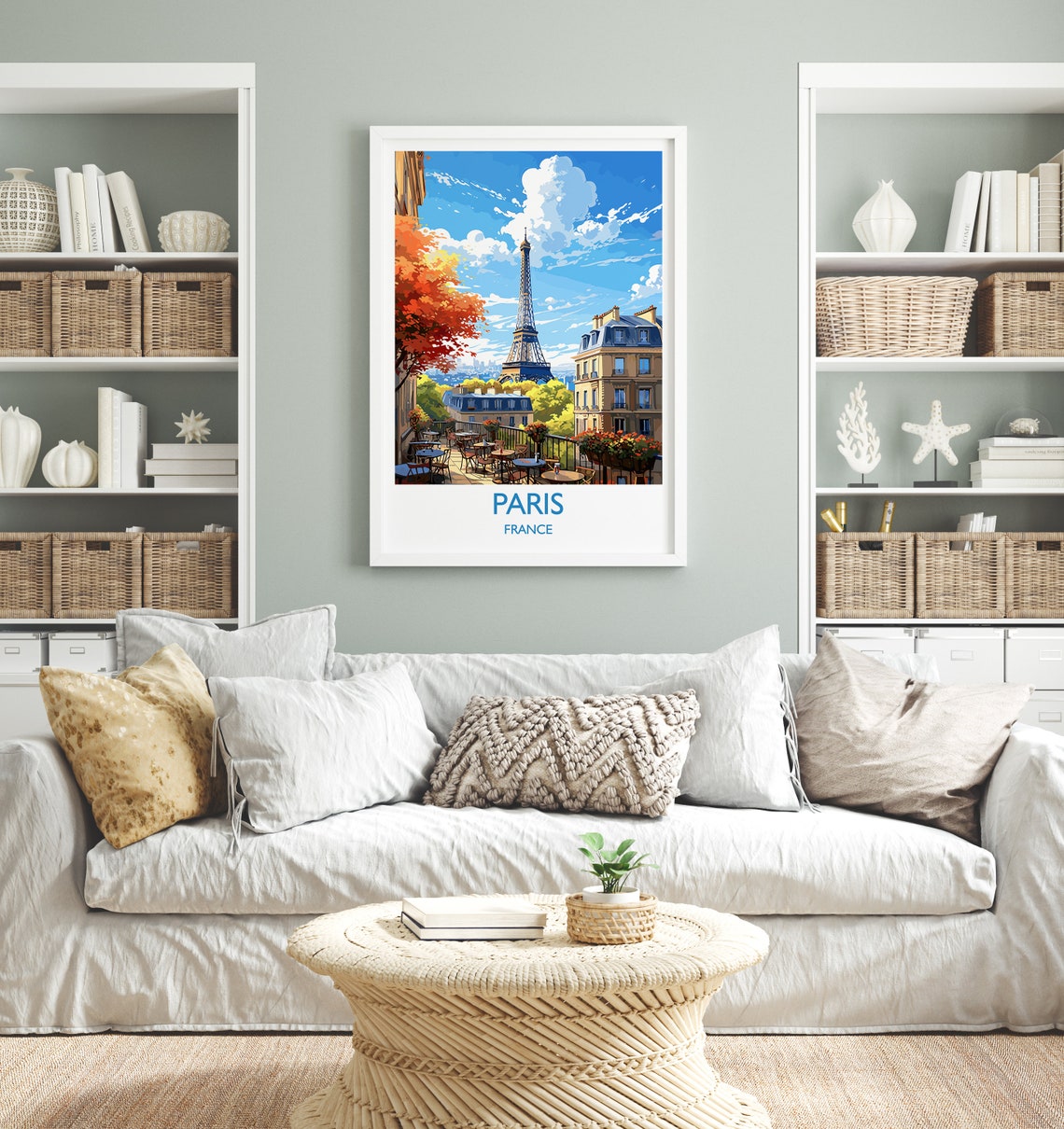 Paris France Travel Gift Poster Print - Image 4