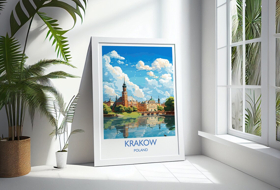 Krakow Travel Poster, Poland Travel Print - Image 3