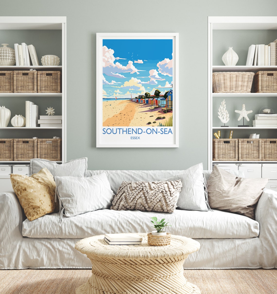 Southend On Sea Travel Poster Wall Art Southend On Sea Travel Print Essex English Coastal Art Southend Gift Wall Art Print - Image 4