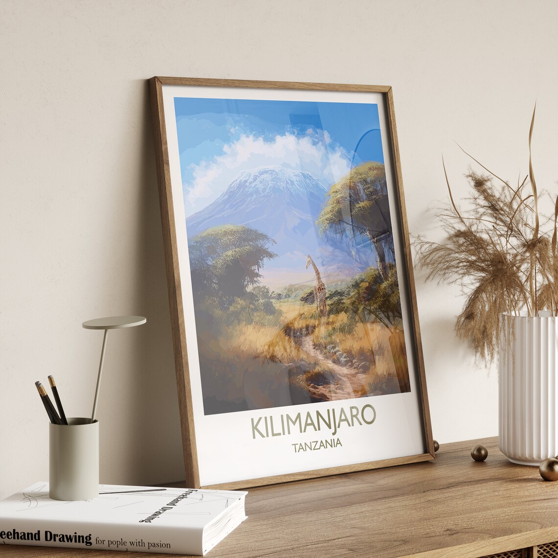 Kilimanjaro Tanzania Travel Poster - Image 3