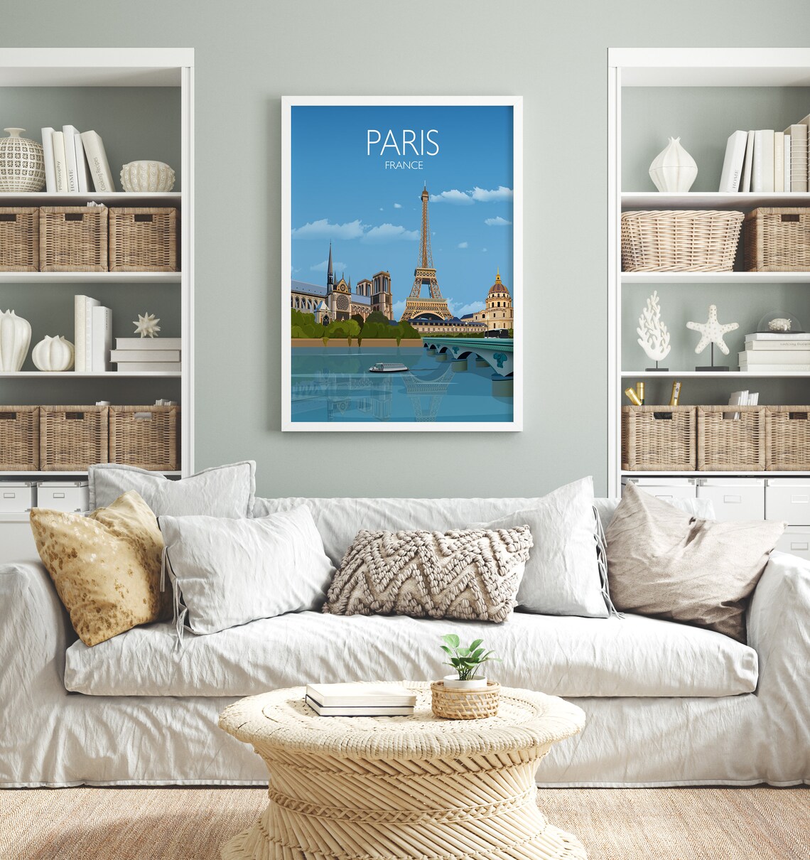 Paris Travel Poster, France Wall Art Dcor - Image 2