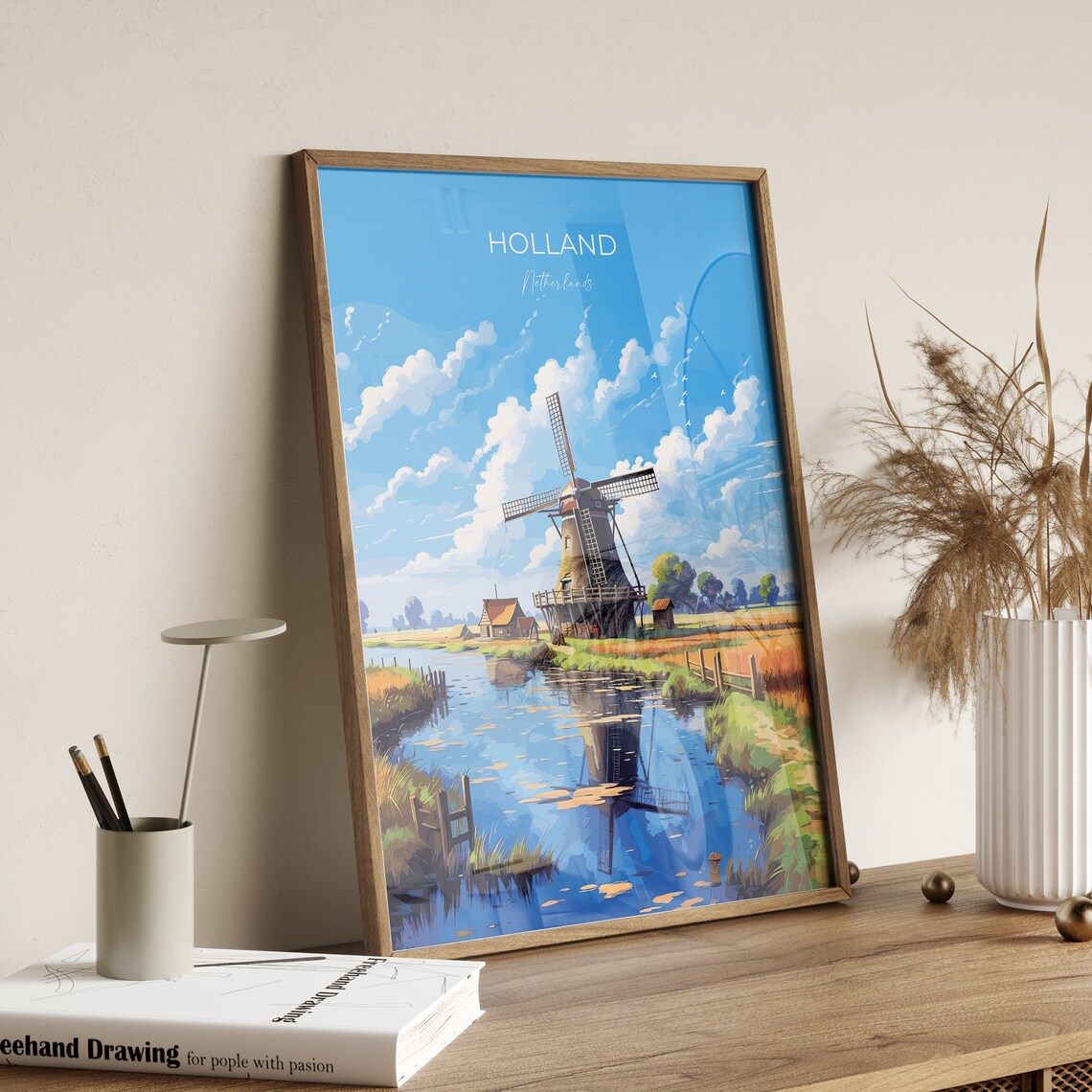 Holland Travel Poster, Netherlands Travel Art Print - Image 3