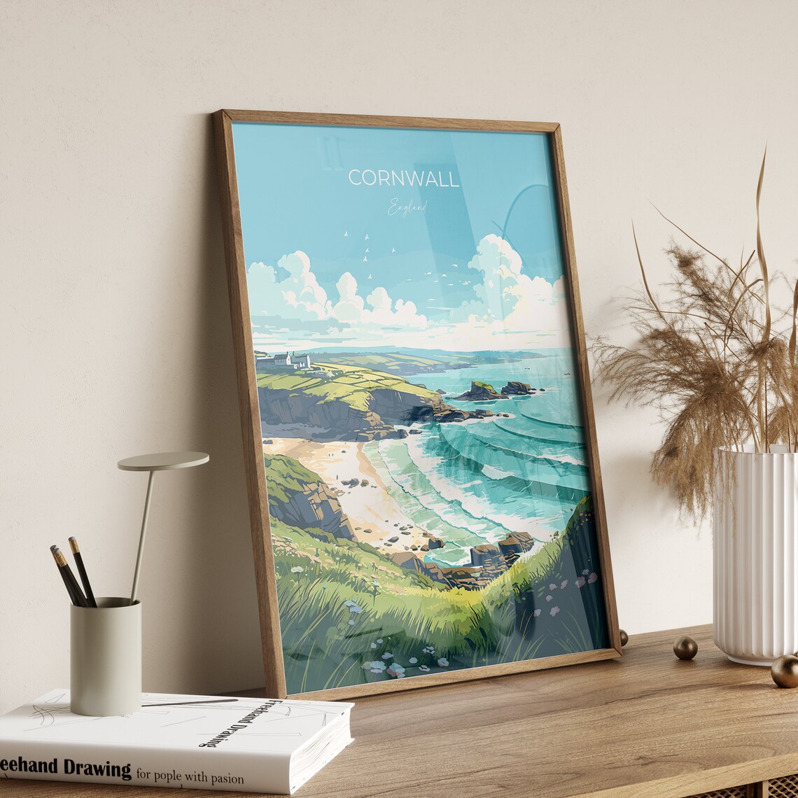 Cornwall Gift Travel Poster - Image 2