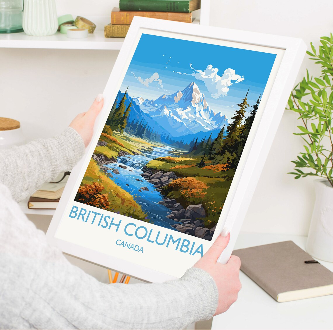 British Columbia Travel Poster, Canada Wall Art Print - Image 5