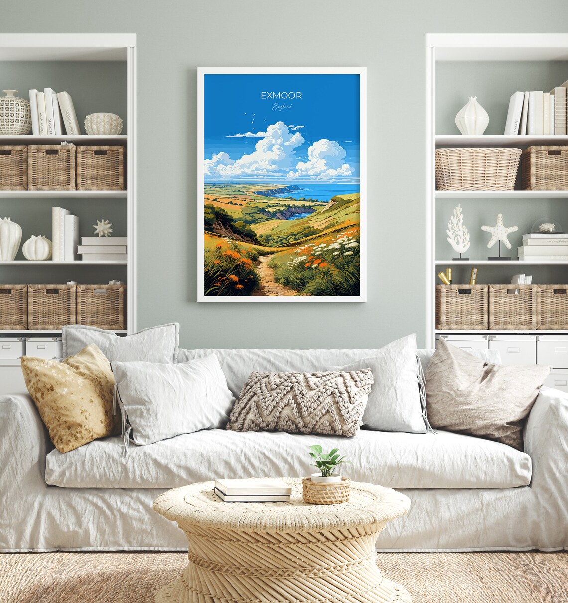 Exmoor Travel Poster, English Countryside - Image 4