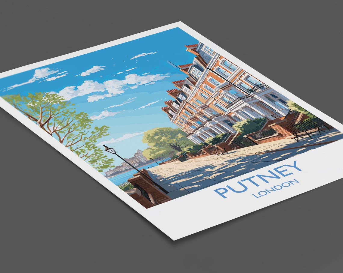 Putney Travel Poster, London Art Print - Image 2