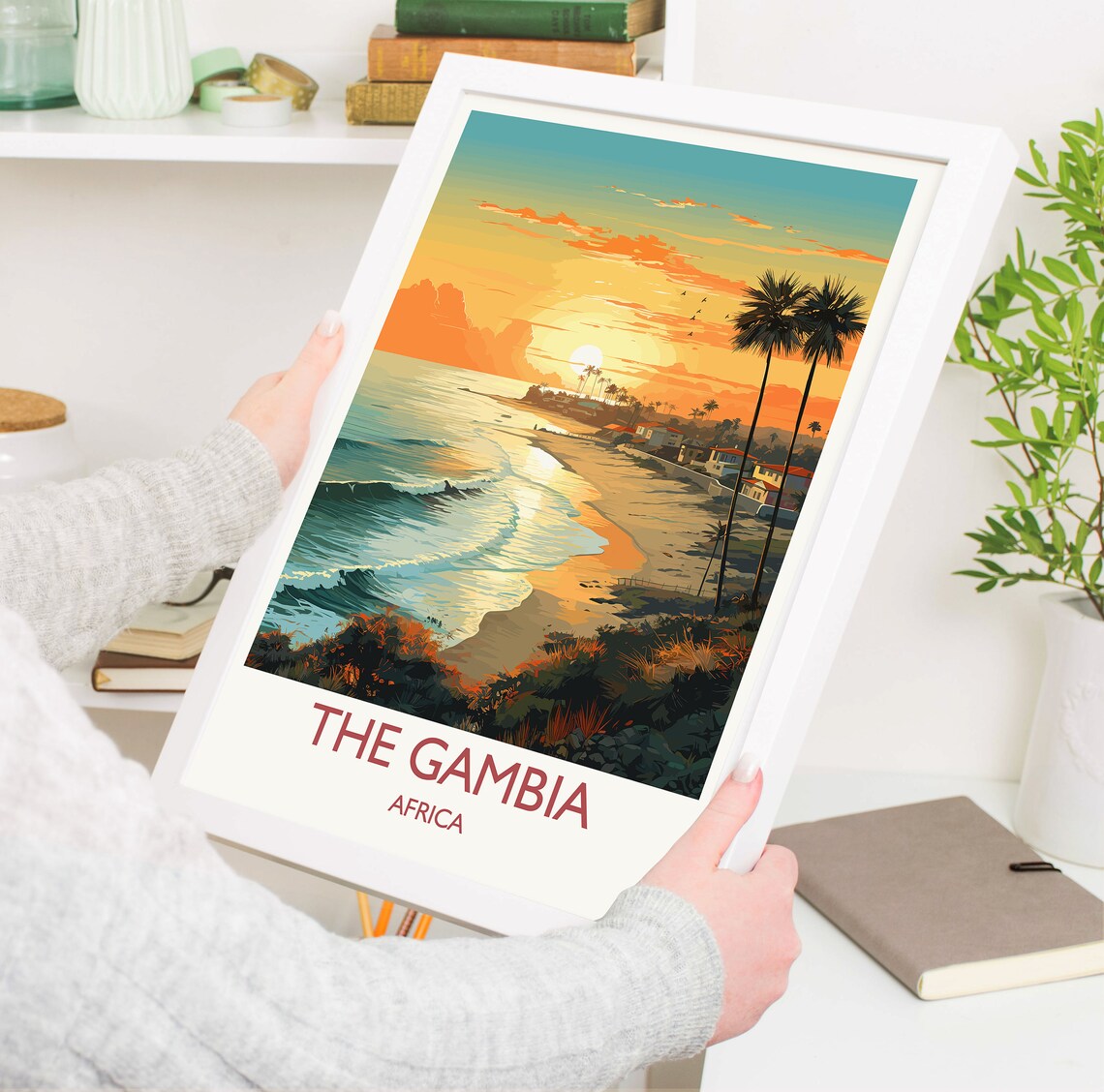 The Gambia Travel Poster, Africa Wall Art Print - Image 5