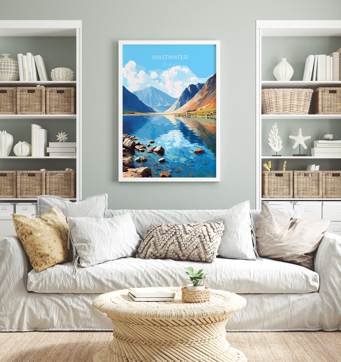 Wastwater Travel Poster, England Cumbria Lake District - Image 4