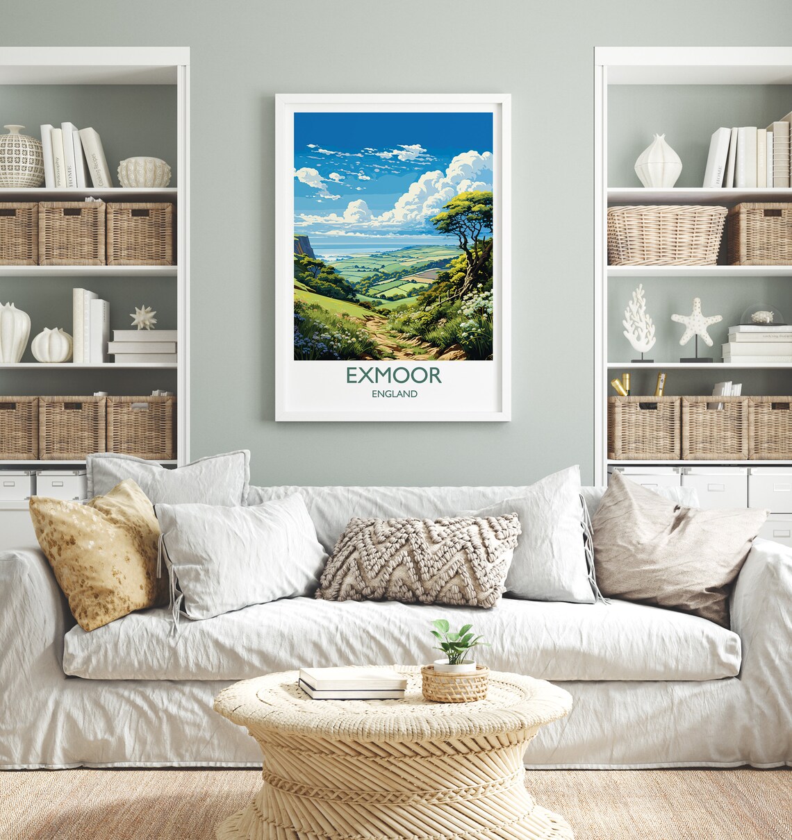 Exmoor Travel Poster, English Countryside Art - Image 4