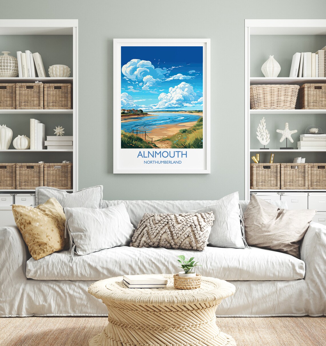Alnmouth Travel Poster, Northumberland England - Image 4