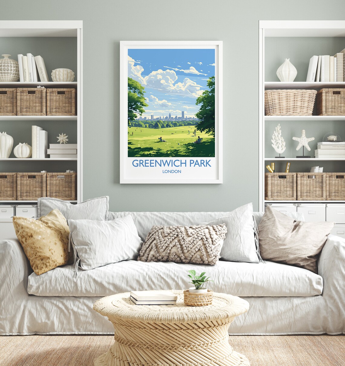 Greenwich Park Travel Poster, London Travel Art Print - Image 4