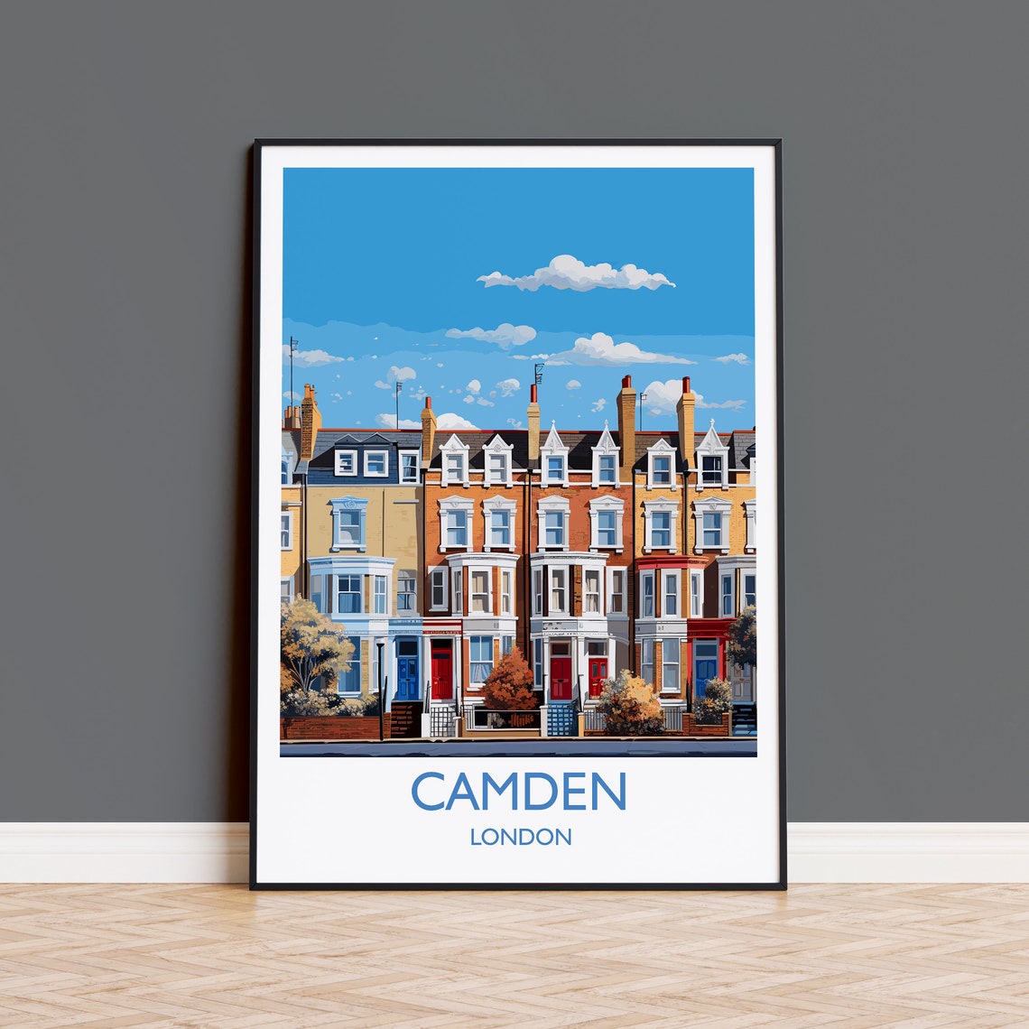 Camden Wall Art Travel Poster Travel Print Of Camden London Poster Camden Gift Camden Art London Art Lovers Uk Travel Gift