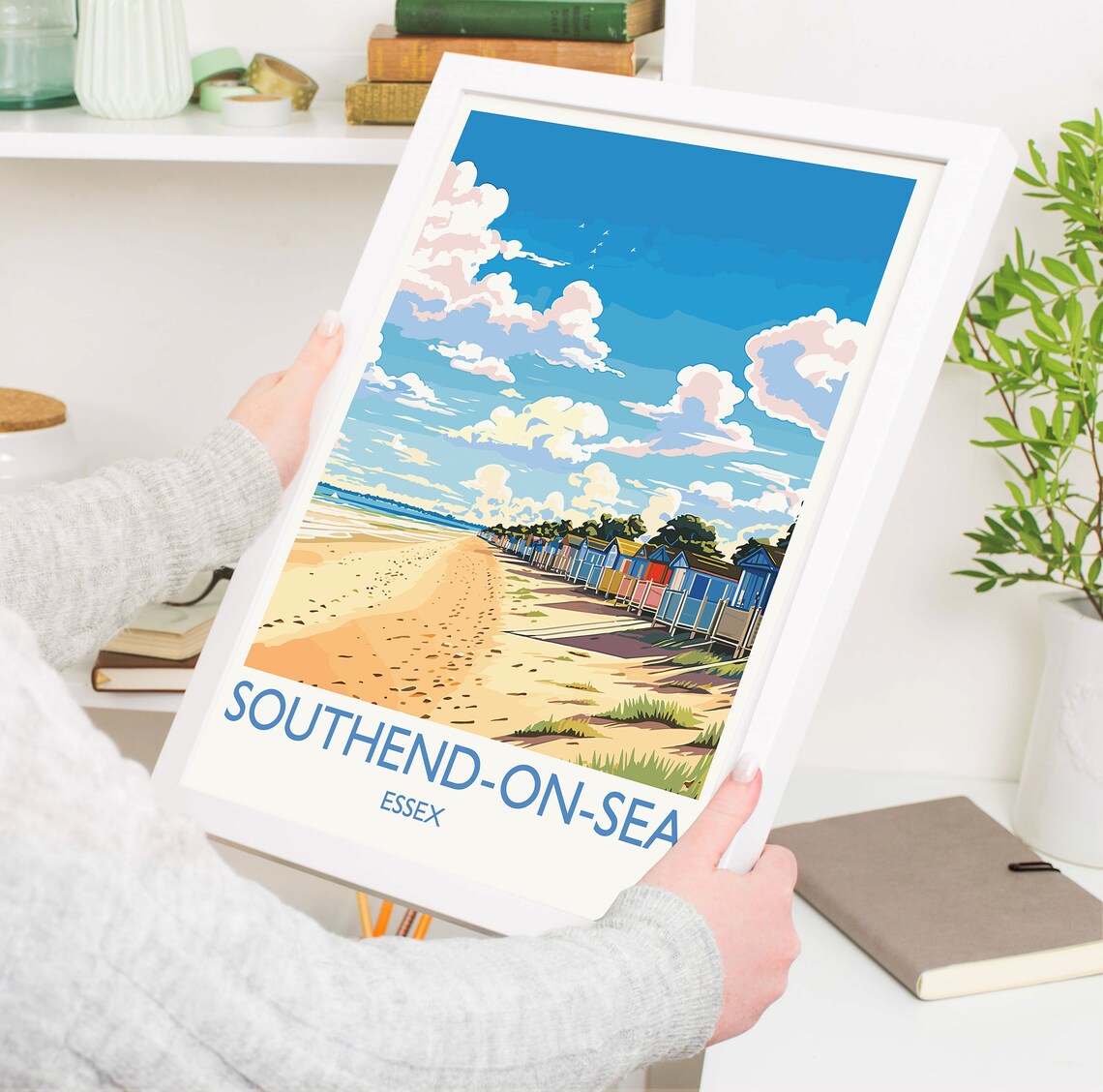 Southend On Sea Travel Poster, Essex Coastal Art - Image 5