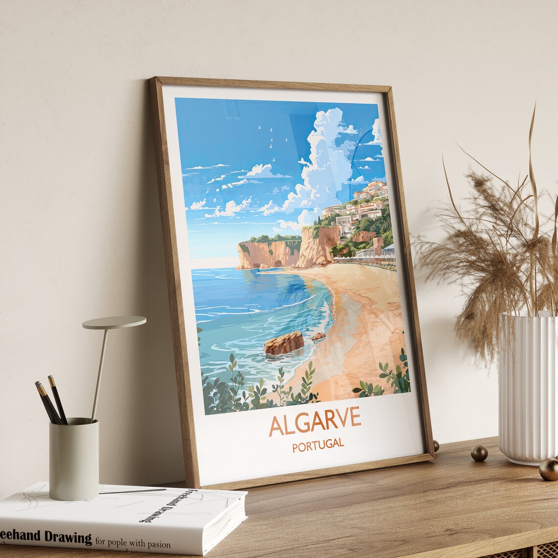 Algarve Travel Poster, Portugal Place Print - Image 3