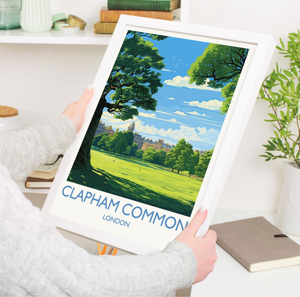 Clapham Common Travel Poster, London Art Print - Image 5