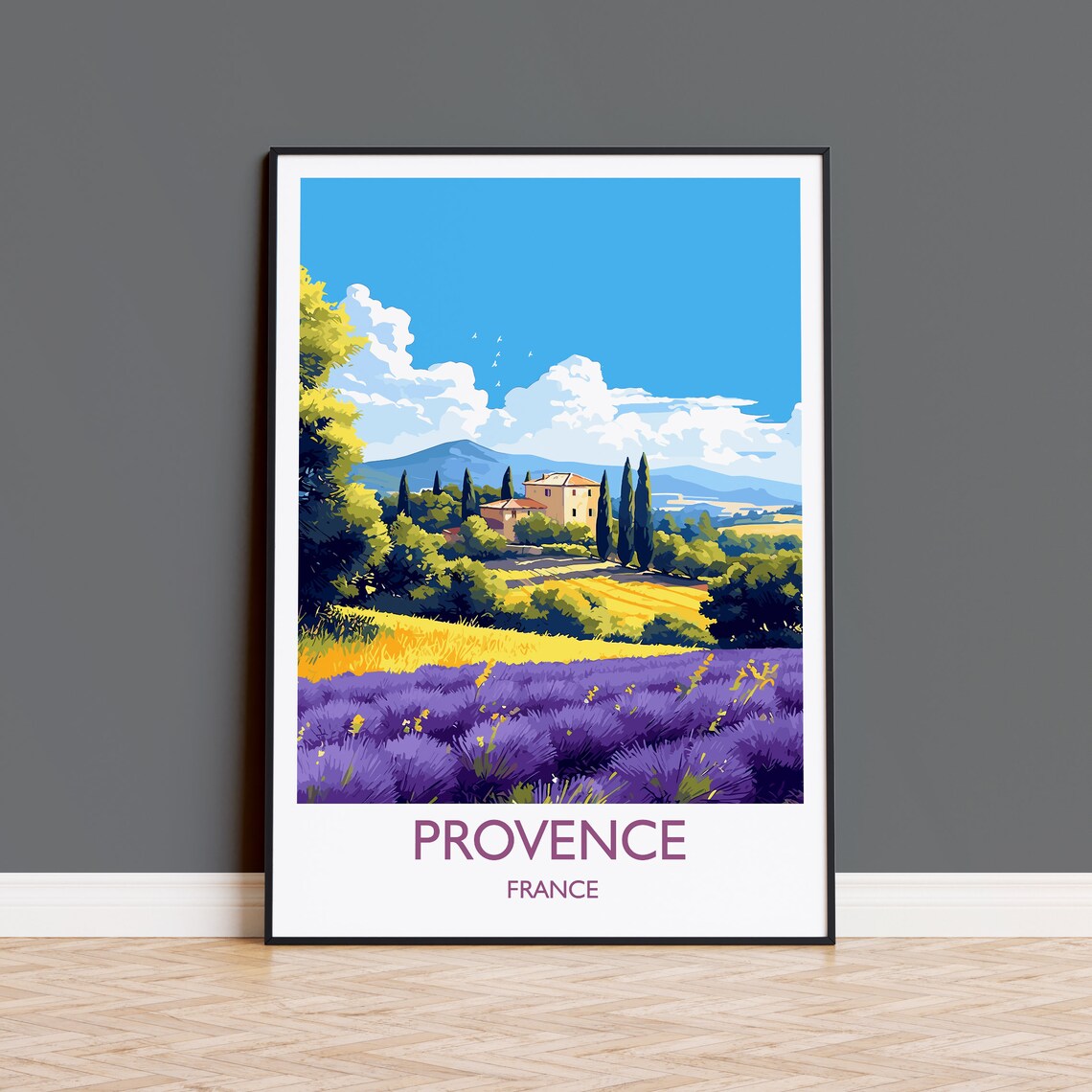Provence Travel Poster, France Art Print