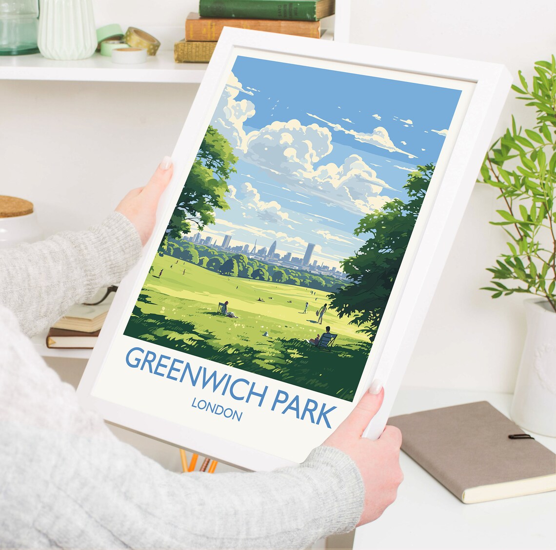 Greenwich Park Travel Poster, London Travel Art Print - Image 5