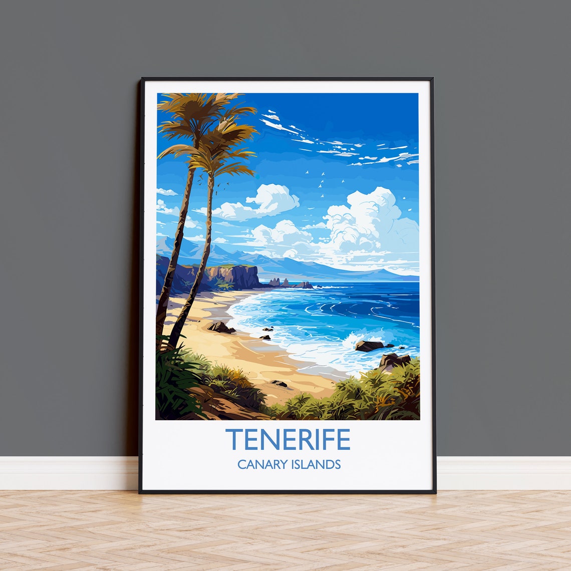 Tenerife Art Lovers Gift Wall Art Print