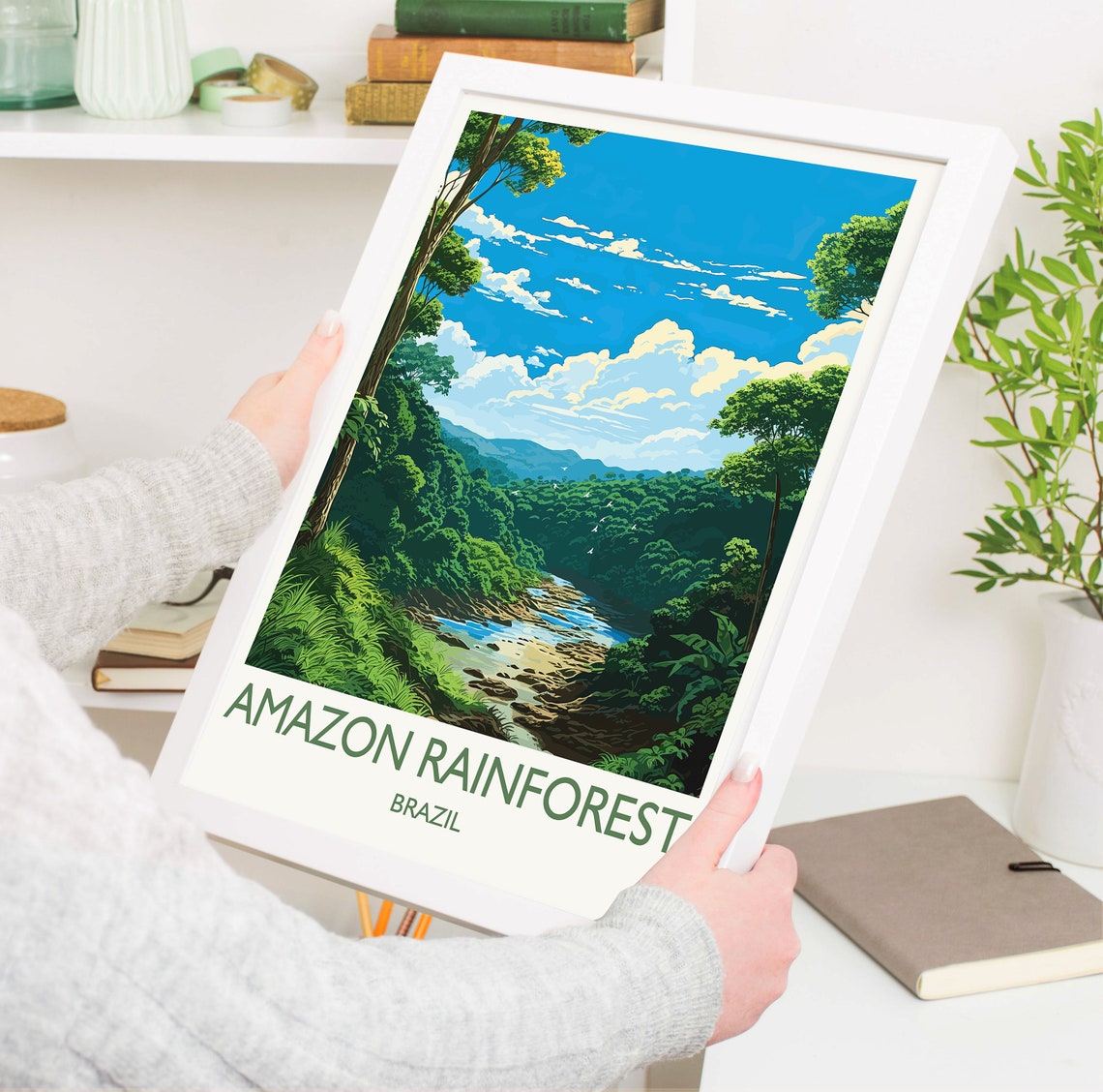 Amazon Rainforest Poster Travel Print Of Amazon Rainforest Brazil Travel Gift - Image 5
