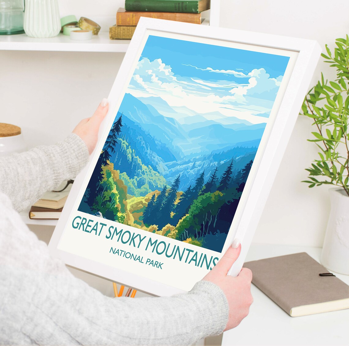 Great Smoky Mountains Travel Gift Travel Poster - Image 5