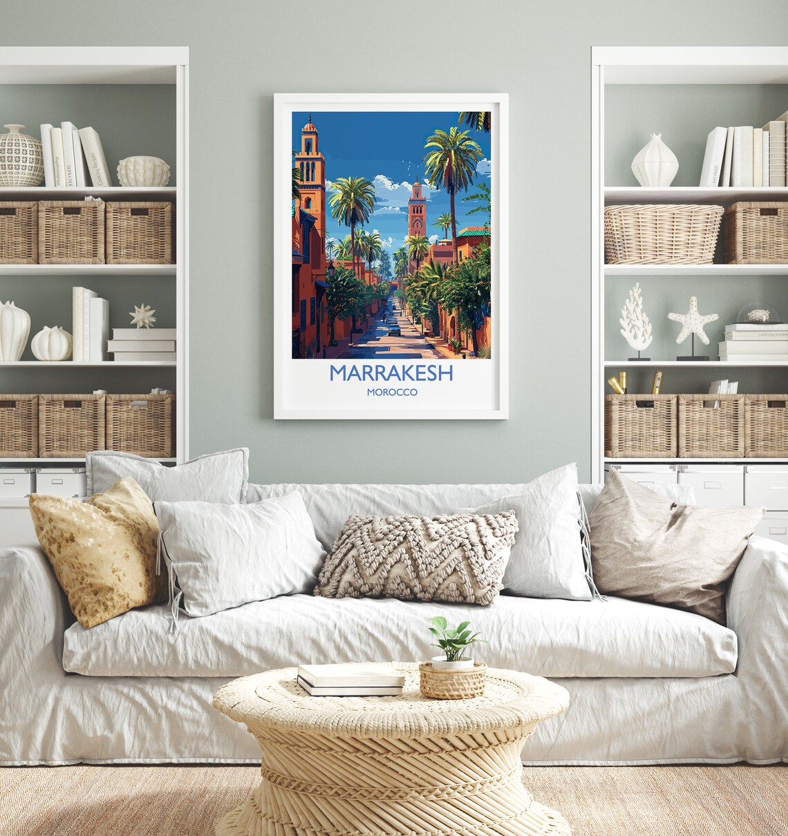 Marrakesh Art Lovers Gift Morocco Poster Print - Image 2
