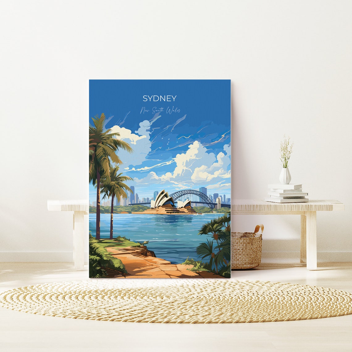 Sydney Travel Print Wall Art Travel Poster Of Sydney New South Wales Art Australia Art Lovers Gift Sydney Travel Art Gift - Image 2