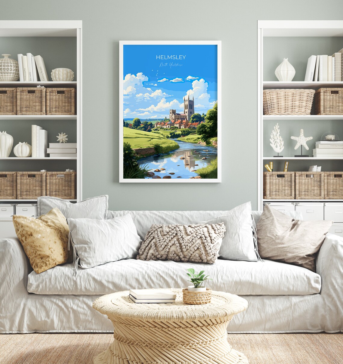 Helmsley Travel Poster, Yorkshire England Travel Print - Image 4