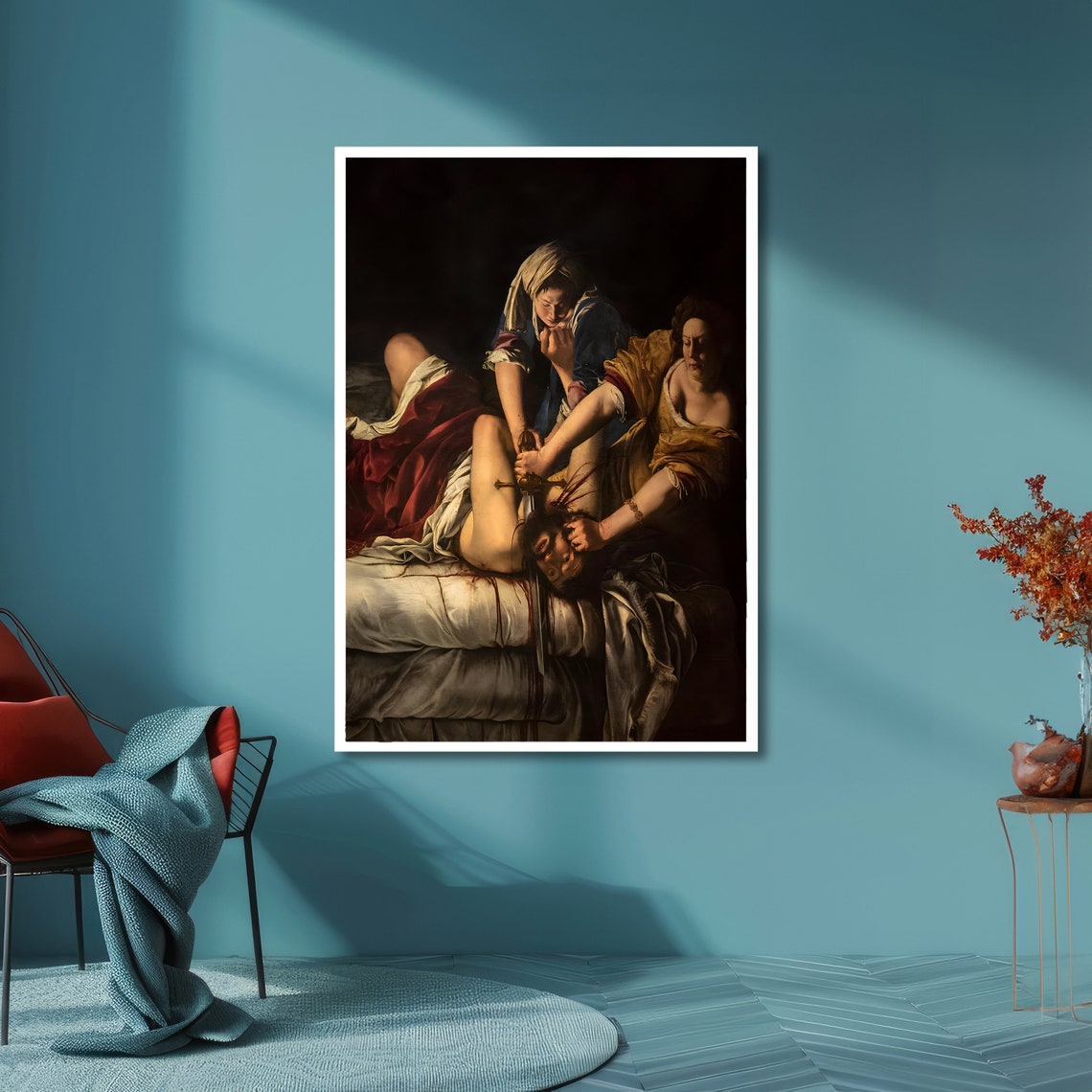Judith Beheading Holofernes Dramatic Baroque Masterpiece Art Poster - Image 6