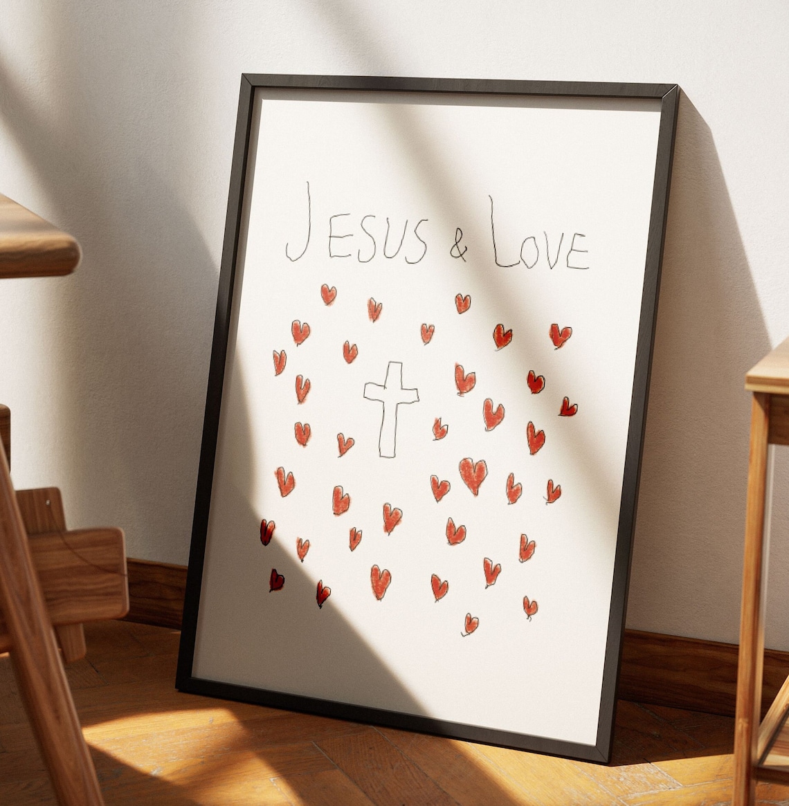 Jesus Love Aesthetic Christian Art Print