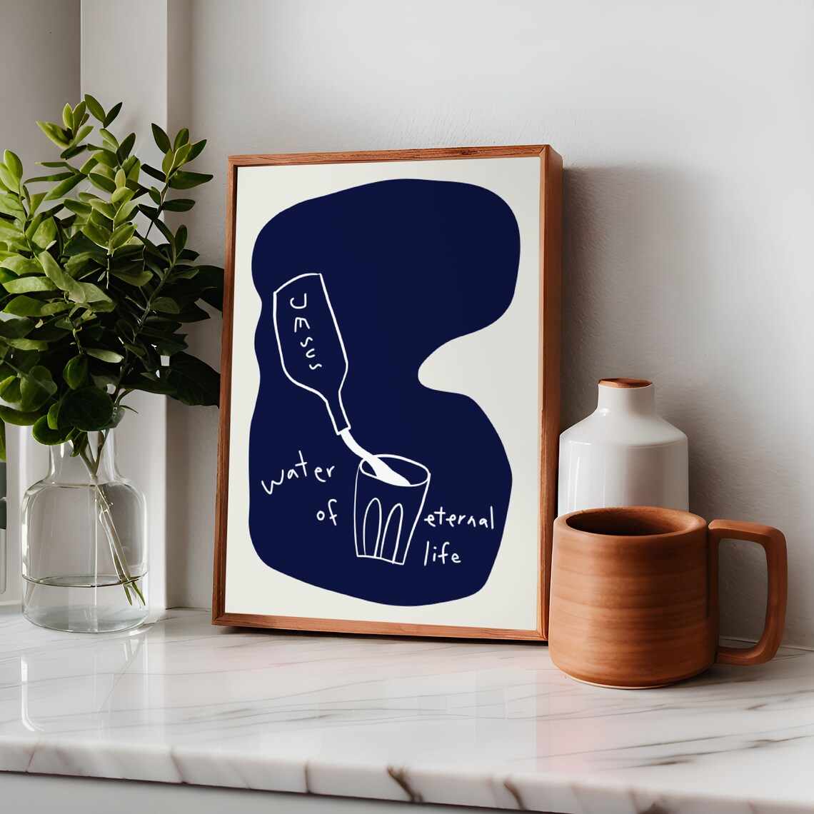 Water Of Eternal Life Christian Scripture Art Print - Image 2