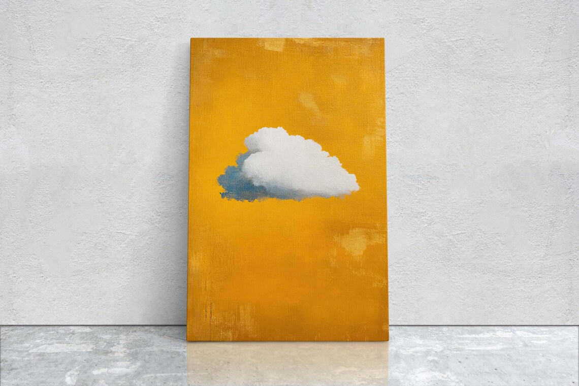Cloud Art, Vintage Surreal Pop Art Poster - Image 2