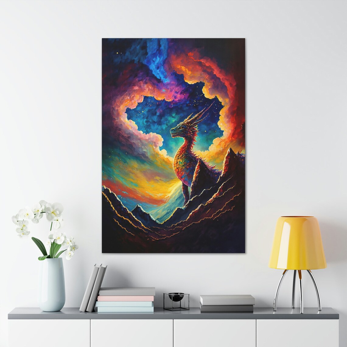 Dragon Portrait Art Print - Image 2