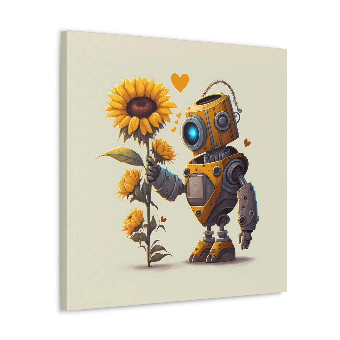 Robot In Love - Abstract Modern Art Print - Image 2