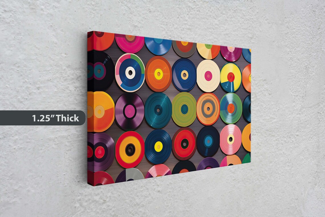Vinyl Record Pop Art Retro Music Lover Art Print - Image 3