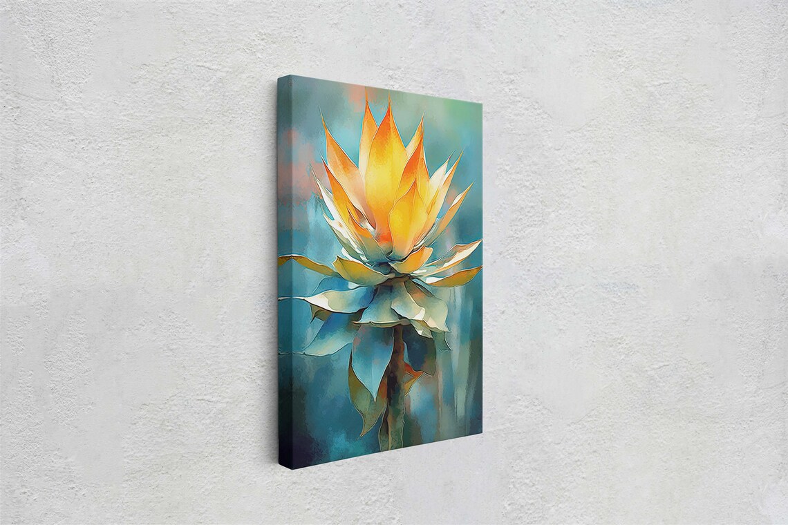 Agave Succulent Botanical Art Print, Nature Decor - Image 2