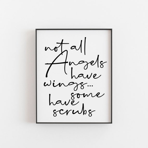 Nurse Quote Appreciation Art Print, Typography Quote
