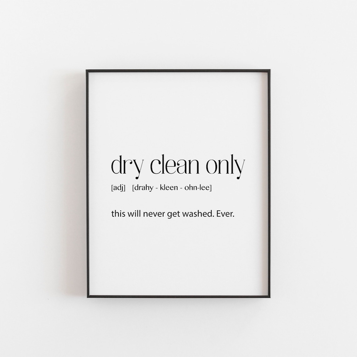 Laundry Room Decor Sign, Washroom Definition Art Print