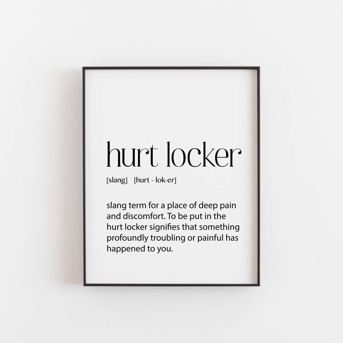 Hurt Locker Poster, Military Christmas Gift