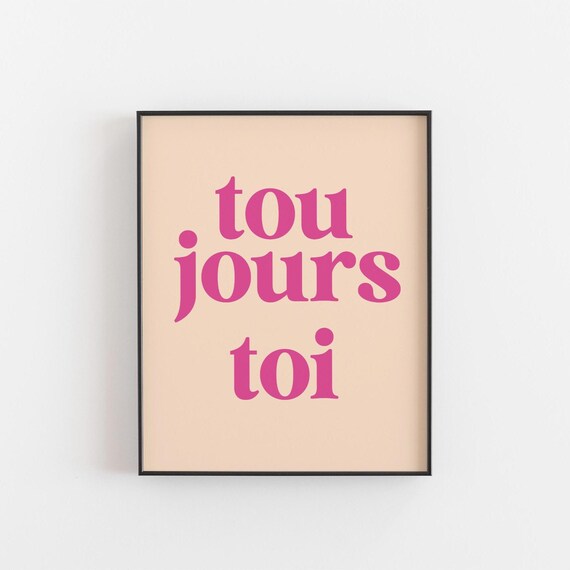 Toujours Toi, Minimalist Love Poster