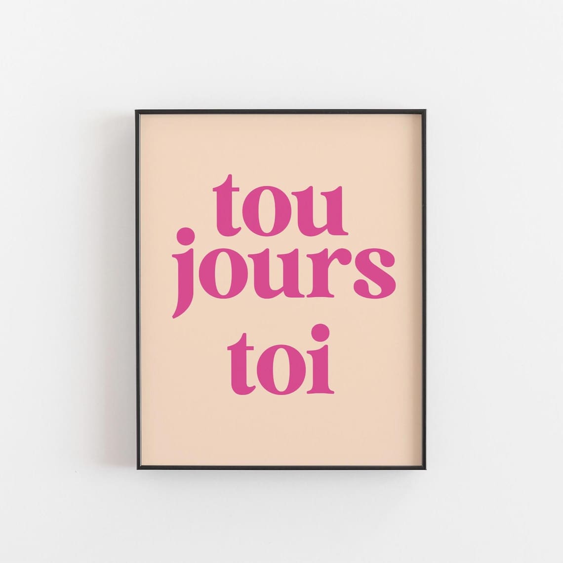 Toujours Toi, Minimalist Love Poster