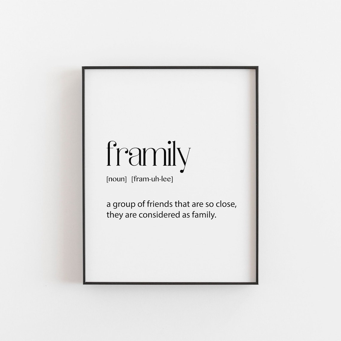 Best Friends Friendship Art Print, Family Definition
