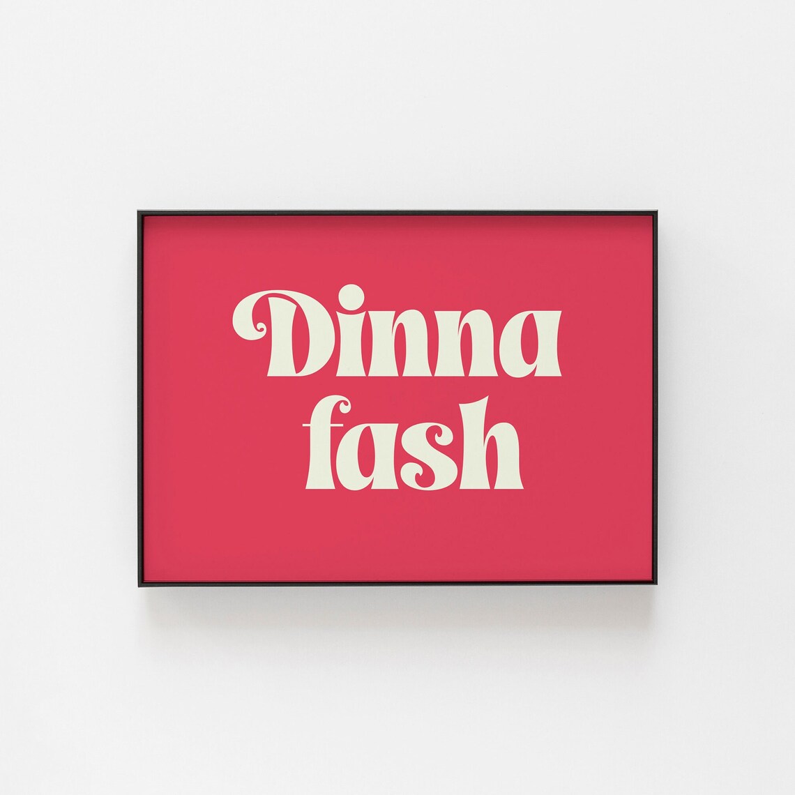 Dinna Fash Scottish Minimalist Art Print