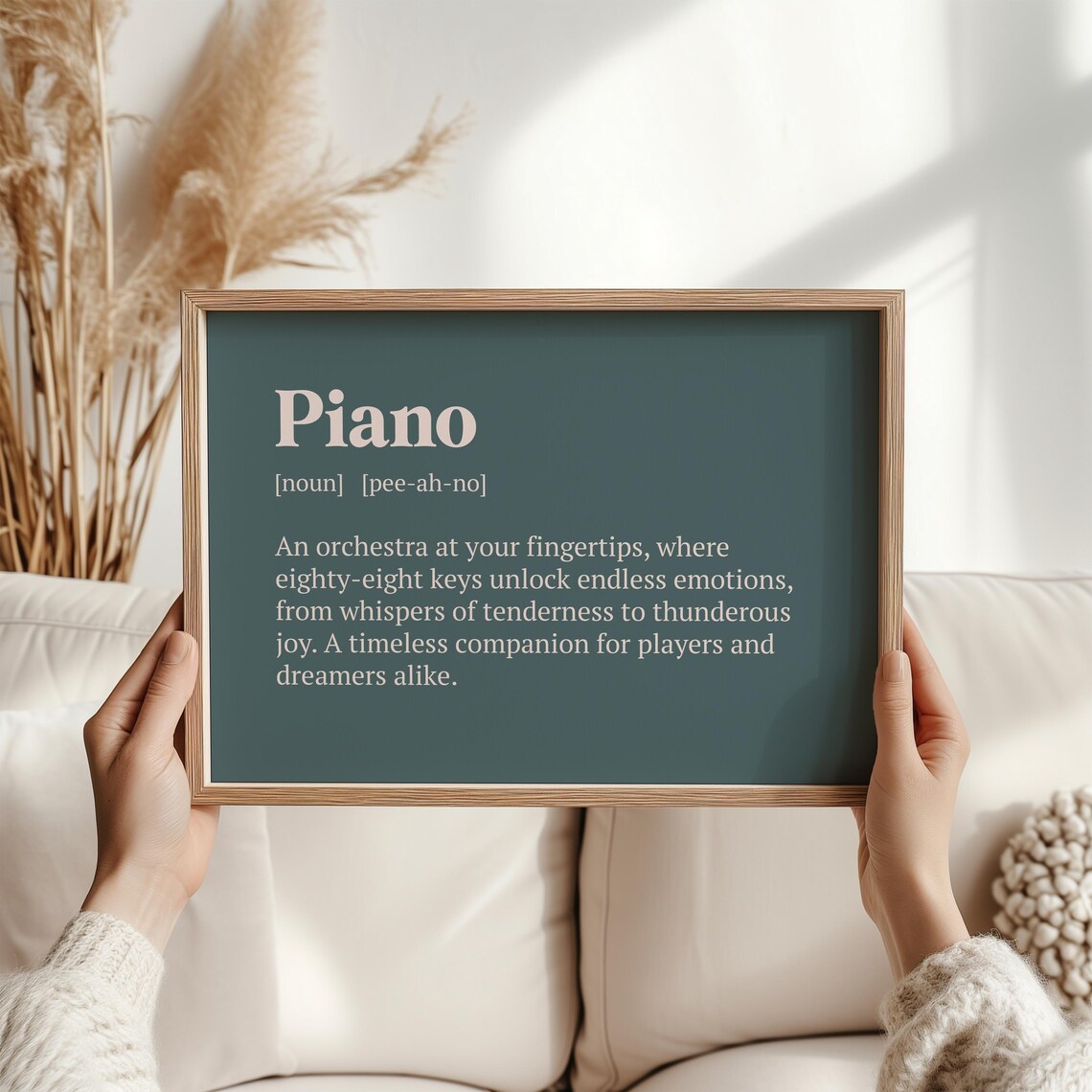 Piano Definition Art Print, Classical Music Decor