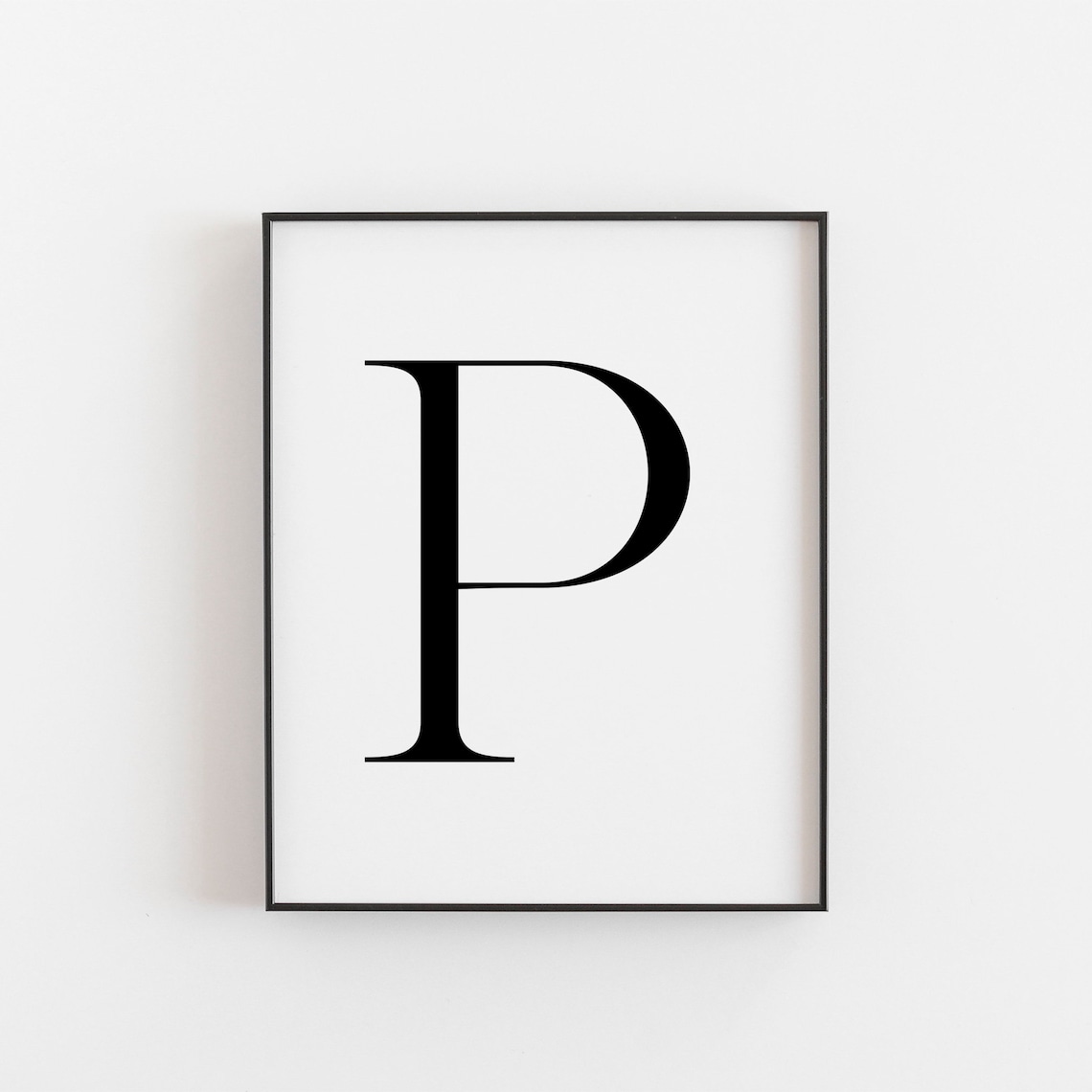 Letter P Nursery Initial Art Print Poster