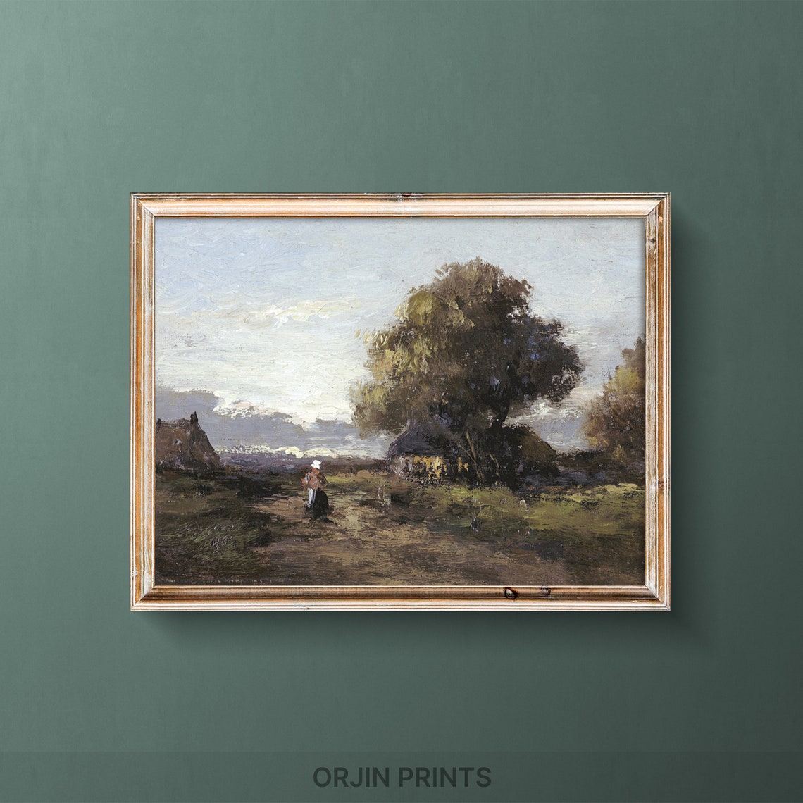 Rustic Steppe Farmhouse Print Serene Steppe Art Nature Inspired Decor Orjin Prints 1222