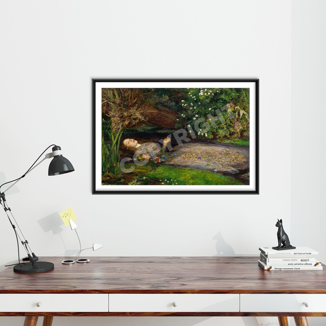 Ophelia by John Everett Millais, Art Print - Image 3