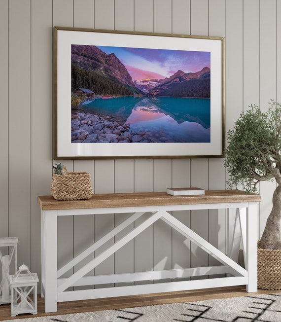 Lake Louise Poster, Banff Mountain Photography