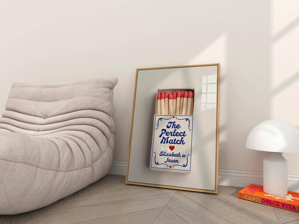 Personalized Gift For Couple Custom Matchbox Poster - Image 5