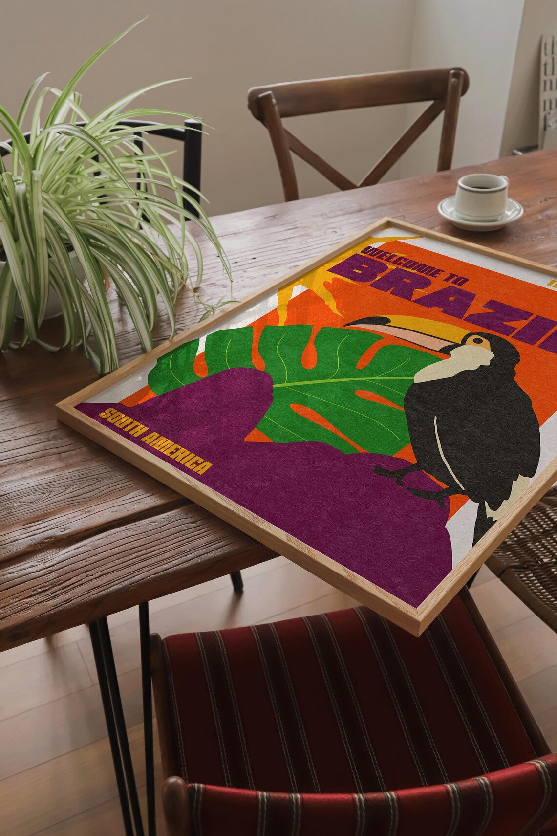 Welcome To Brazil Travel Poster, City Wall Art - Image 3
