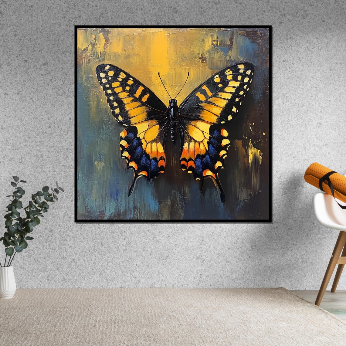 Yellow And Black Butterfly Art Print, Nature Art - Image 5